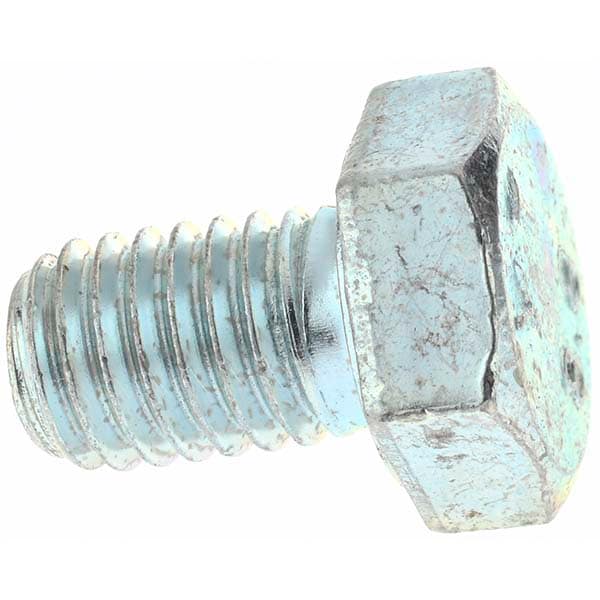Hex Head Cap Screw: M8 x 1.25 x 12 mm, Grade 8.8 Steel, Zinc-Plated