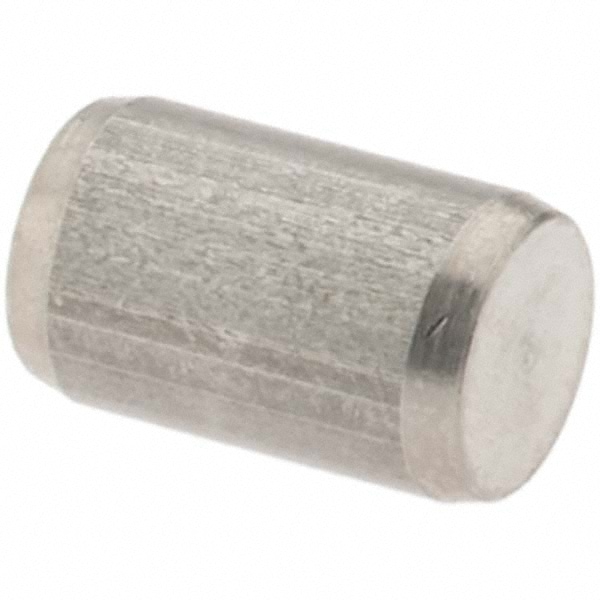 Precision Dowel Pin: 5 x 8 mm, Stainless Steel, Grade 303