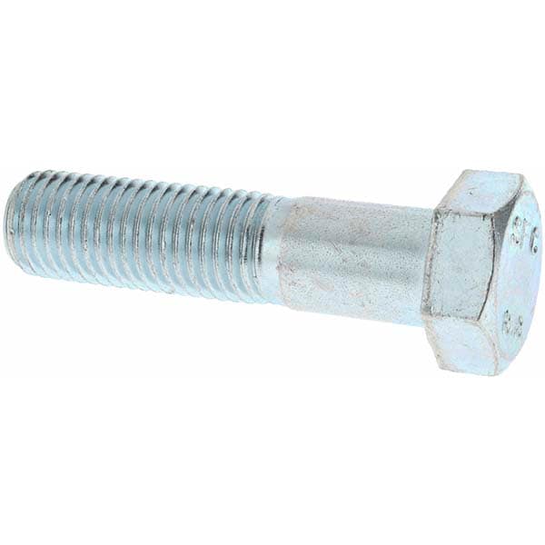 Hex Head Cap Screw: M16 x 2.00 x 65 mm, Grade 8.8 Steel, Zinc-Plated