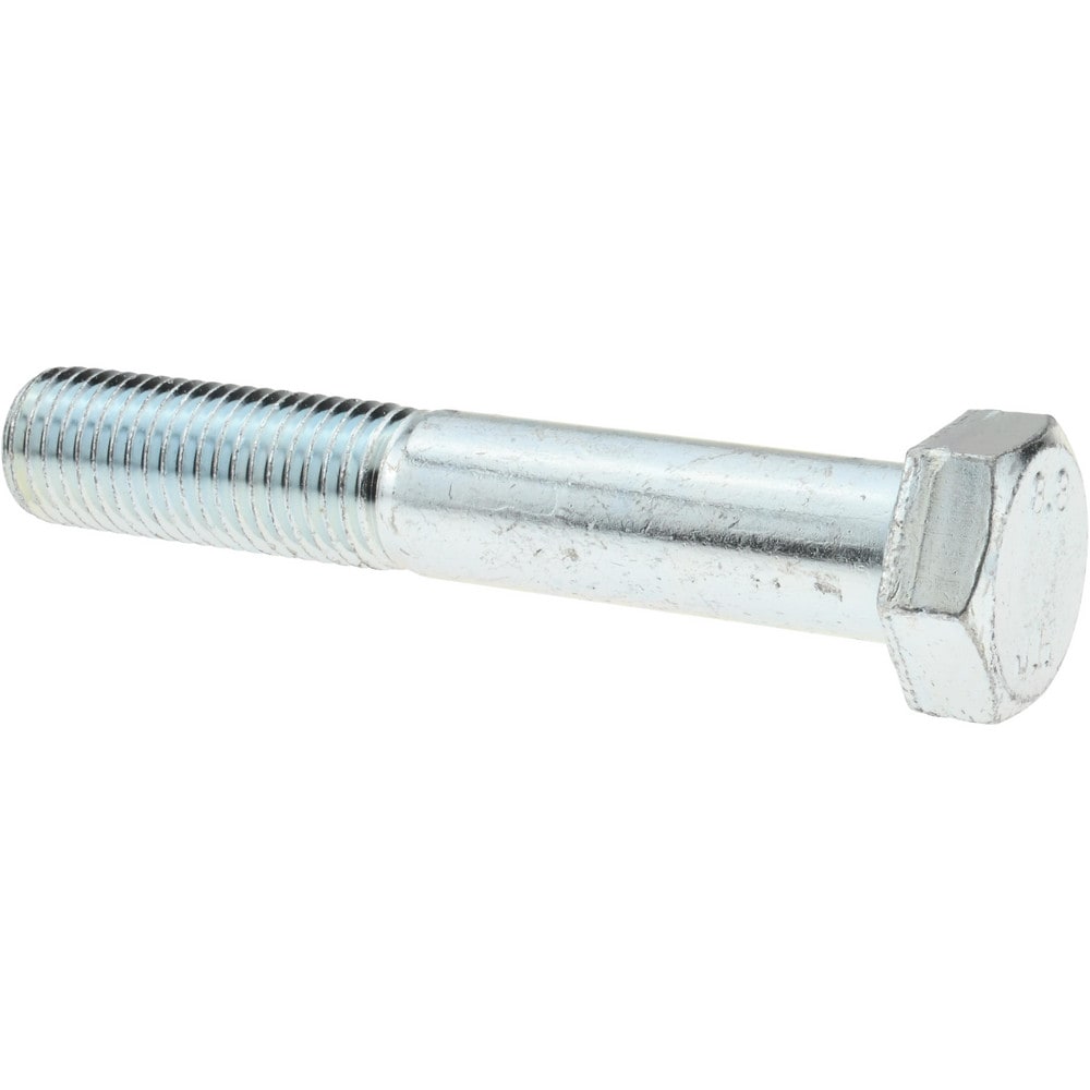 Hex Head Cap Screw: M20 x 2.50 x 120 mm, Grade 8.8 Steel, Zinc-Plated