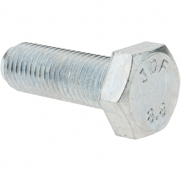 Value Collection Hex Head Cap Screw: M12 x 1.50 x 35 mm, Grade 8.8 Steel,  Zinc-Plated 70929609 MSC Industrial Supply