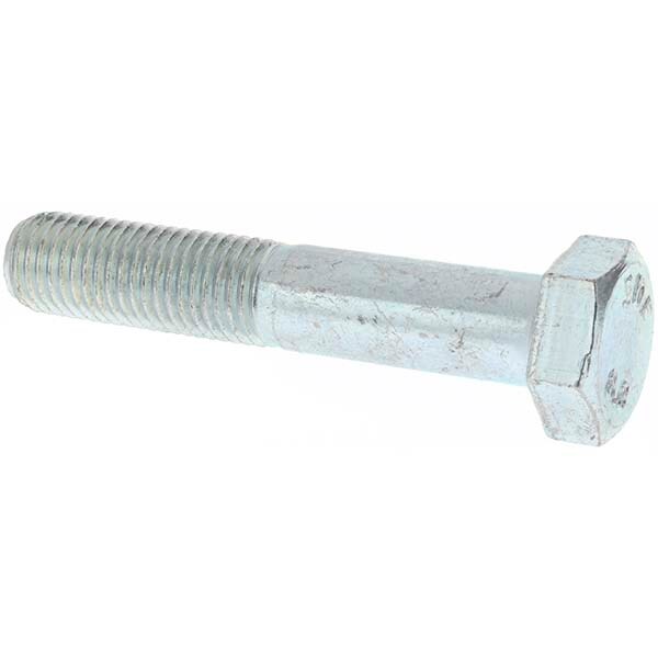 Hex Head Cap Screw: M12 x 1.50 x 65 mm, Grade 8.8 Steel, Zinc-Plated