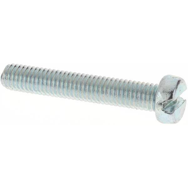 Machine Screw: M5x0.8 x 30.00 mm Length Under Head, Cheese Head, Slotted