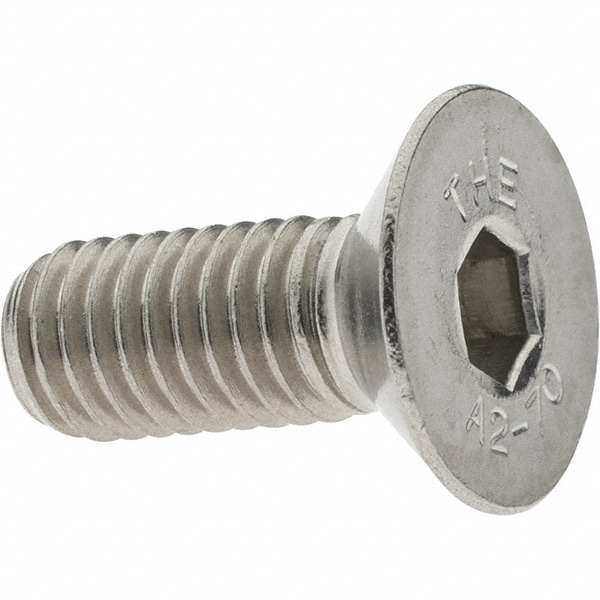 Value Collection - Flat Socket Cap Screw: M8x1.25, 18-8 Stainless Steel ...