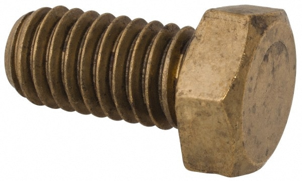 Hex Head Cap Screw: 3/8-16 x 3/4", Brass