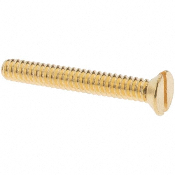 Machine Screw: #6-32 x 1", Flat Head, Slotted