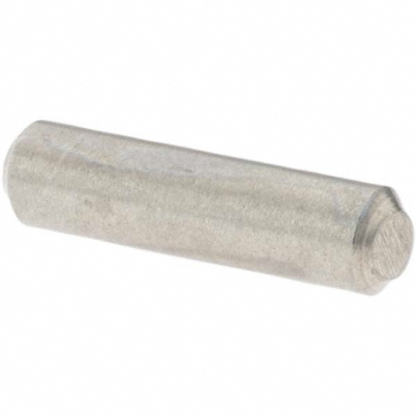 Standard Pull Out Dowel Pin: 3/32 x 3/8", Stainless Steel, Grade 18-8, Bright Finish
