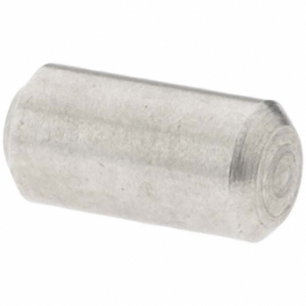 Standard Pull Out Dowel Pin: 1/8 x 1/4", Stainless Steel, Grade 18-8, Bright Finish