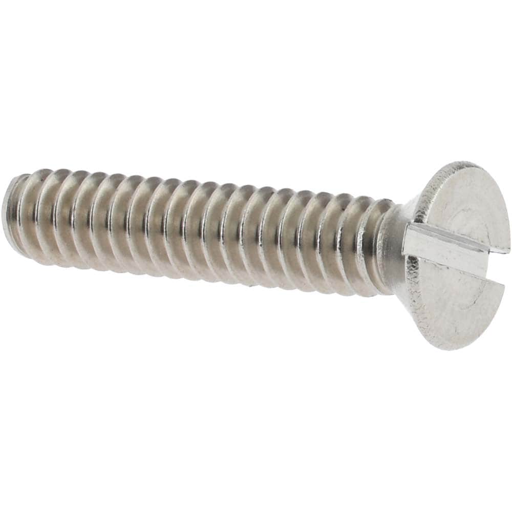 Machine Screw: #10-24 x 1", Flat Head, Slotted