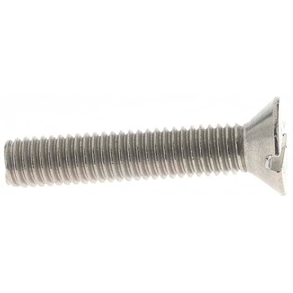 Machine Screw: #10-32 x 1" OAL, Flat Head, Slotted