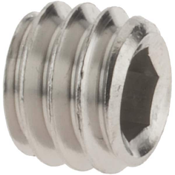 Set Screw: 5/16-18 x 1/4", Cup Point, Stainless Steel, Grade 18-8