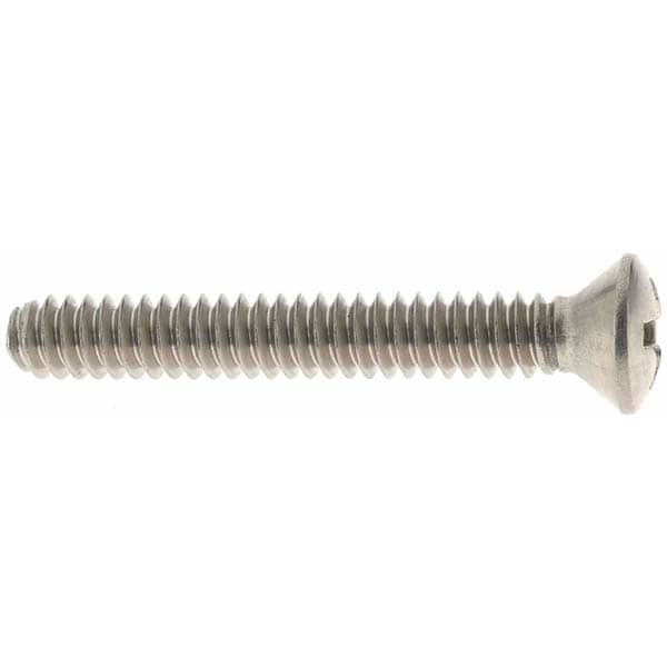 Machine Screw: #6-32 x 1", Oval Head, Phillips