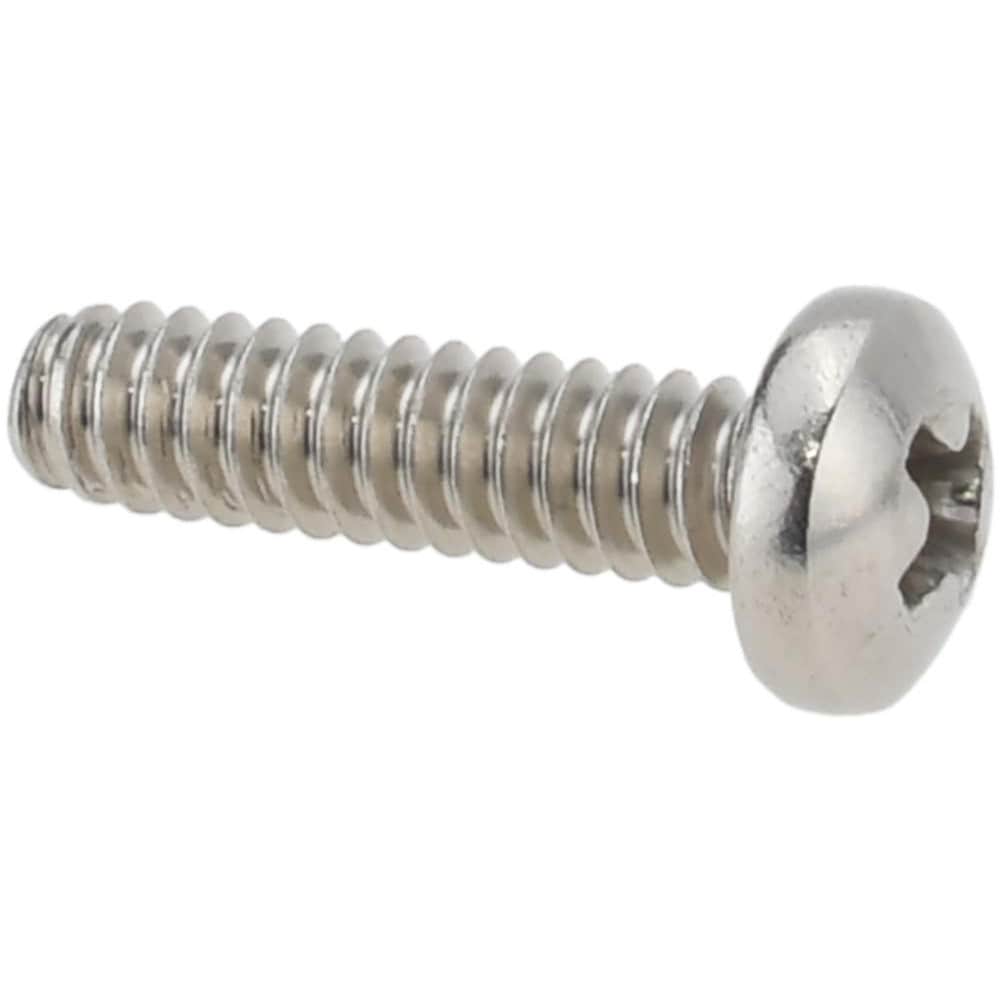 Machine Screw: #4-40 x 7/16" Length Under Head, Pan Head, Phillips