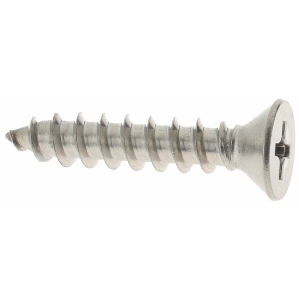 Sheet Metal Screw: #10, Flat Head, Phillips