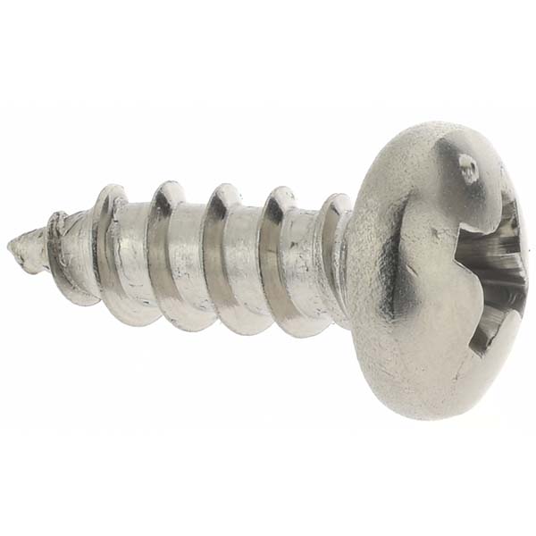 Sheet Metal Screw: #8, Pan Head, Phillips
