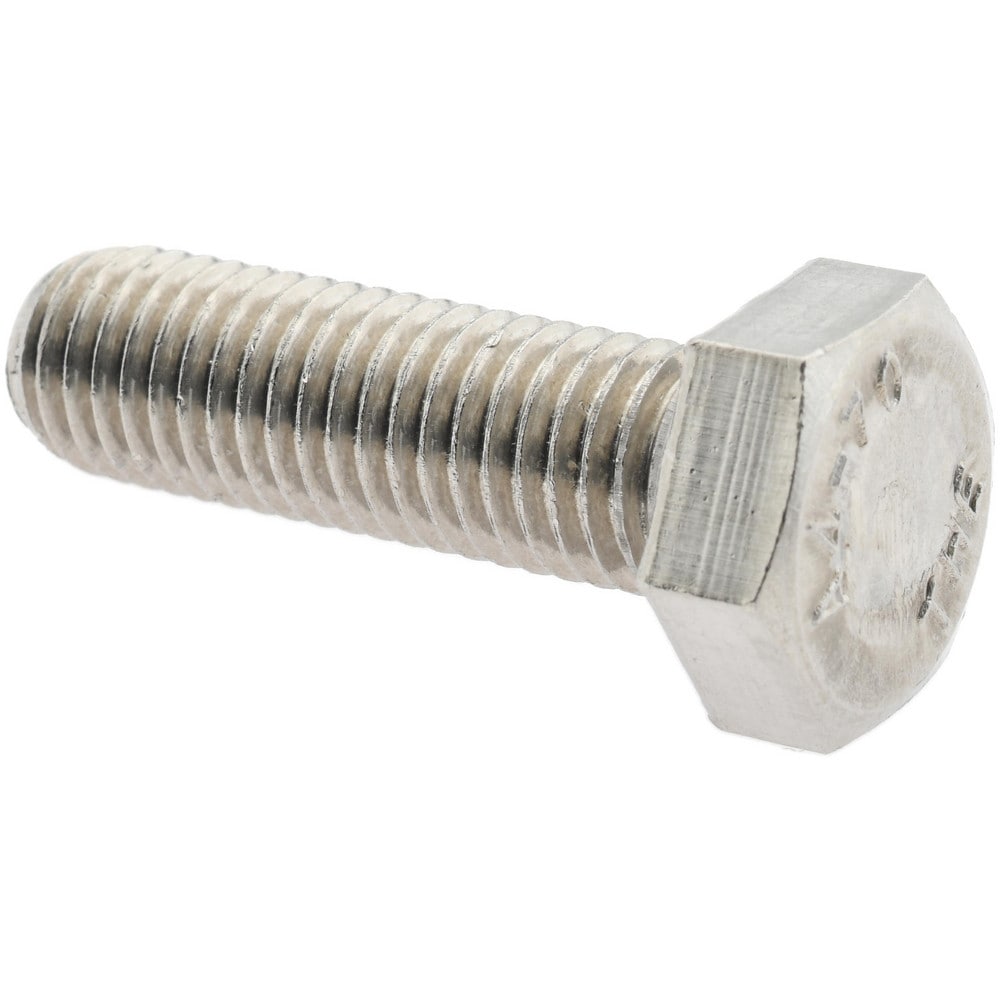 Hex Head Cap Screw: M12 x 1.75 x 40 mm, Grade 316 & Austenitic Grade A4 Stainless Steel, Uncoated