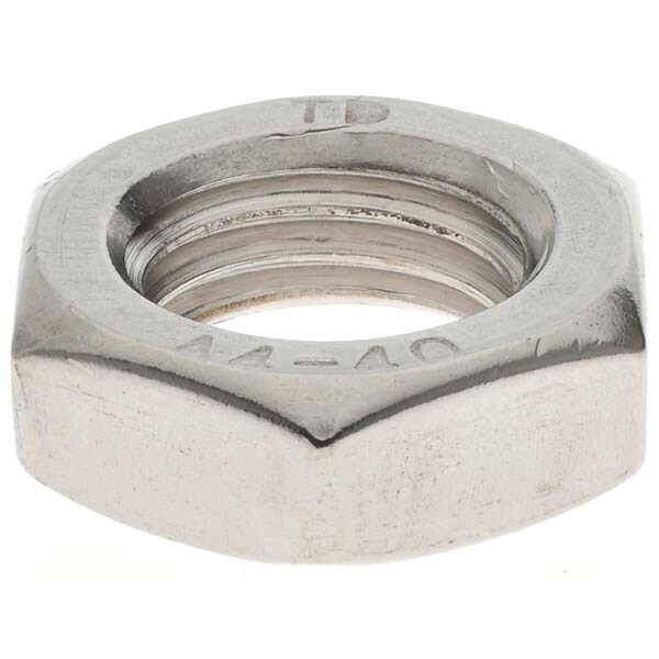 Hex Nut: M20 x 2.50, Grade 316 & Austenitic Grade A4 Stainless Steel, Uncoated