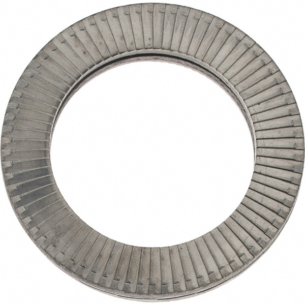 Wedge Lock Washer: 1.1496" OD, 0.7756" ID, Stainless Steel, 316L