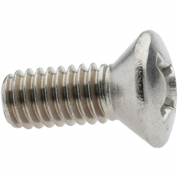 Machine Screw: 5/16-18 x 3/4", Oval Head, Phillips