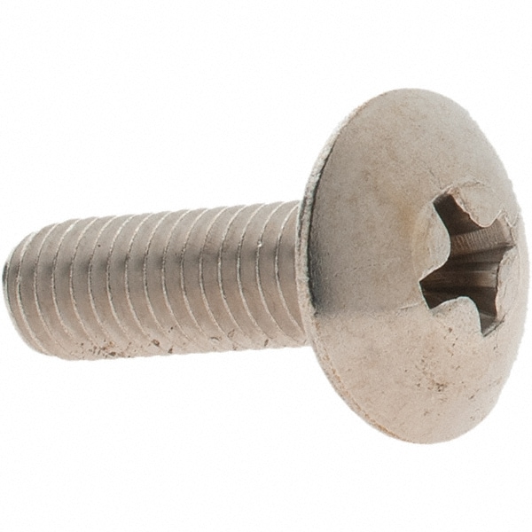 Machine Screw: #10-32 x 5/8" Length Under Head, Truss Head, Phillips