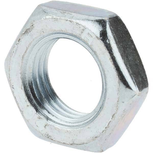 Hex Nut: M14 x 1.50, Grade 2H Steel, Zinc-Plated