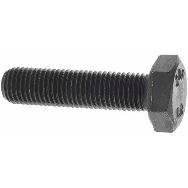 Hex Head Cap Screw: M10 x 1.25 x 40 mm, Grade 8.8 Steel, Uncoated