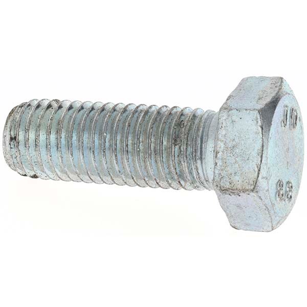 Hex Head Cap Screw: M14 x 2.00 x 40 mm, Grade 8.8 Steel, Uncoated