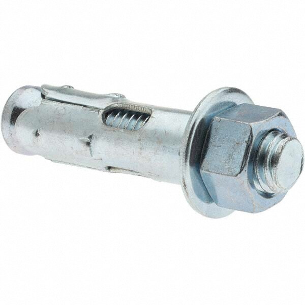 Concrete Sleeve Anchor: 5/8" Dia, 2-1/4" OAL, 2" Min Embedment