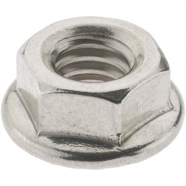 M6 Serrated Flange Lock Nut- 4 Pack