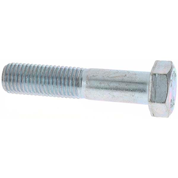 Hex Head Cap Screw: M16 x 2.00 x 75 mm, Grade 8.8 Steel, Zinc-Plated