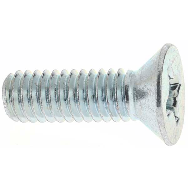 Machine Screw: 5/16-18 x 1-1/4" OAL, Flat Head, Phillips