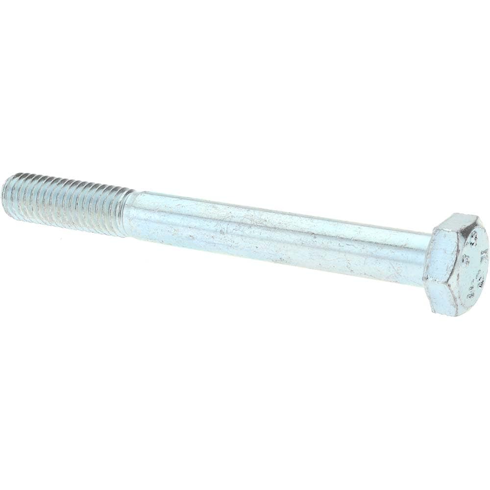 Hex Head Cap Screw: M8 x 1.25 x 75 mm, Grade 8.8 Steel, Zinc-Plated