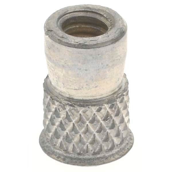 #6-32 UNC Steel Flush Press Fit Threaded Insert