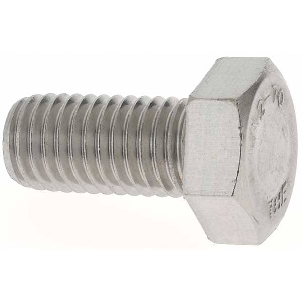 Hex Head Cap Screw: M12 x 1.75 x 25 mm, Grade 18-8 & Austenitic Grade A2 Stainless Steel
