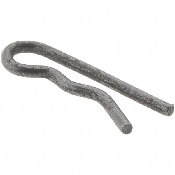 1/8" Max Shaft Diam, 3/4" Long, 0.51" Wire Diam, Hair Pin Cotter