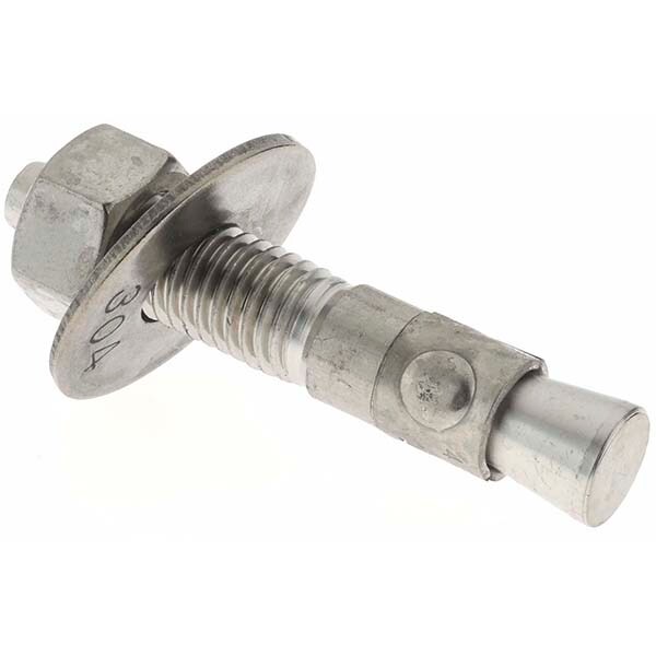 Concrete Wedge Expansion Anchor: 5/8" Dia, 3-1/2" OAL, 2-3/4" Min Embedment
