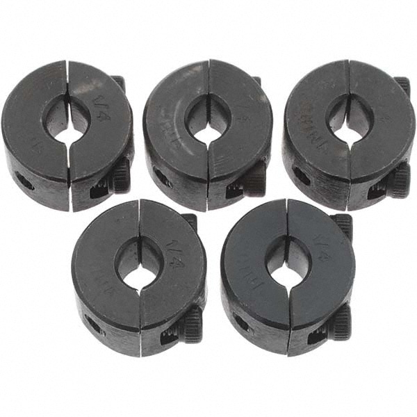 Shaft & Clamp Collars; Bore Diameter: 2.375 ; Outside Diameter (Inch): 1/4 ; Outside Diameter (mm): 6.3500 ; Material: Steel ; UNSPSC Code: 31162800