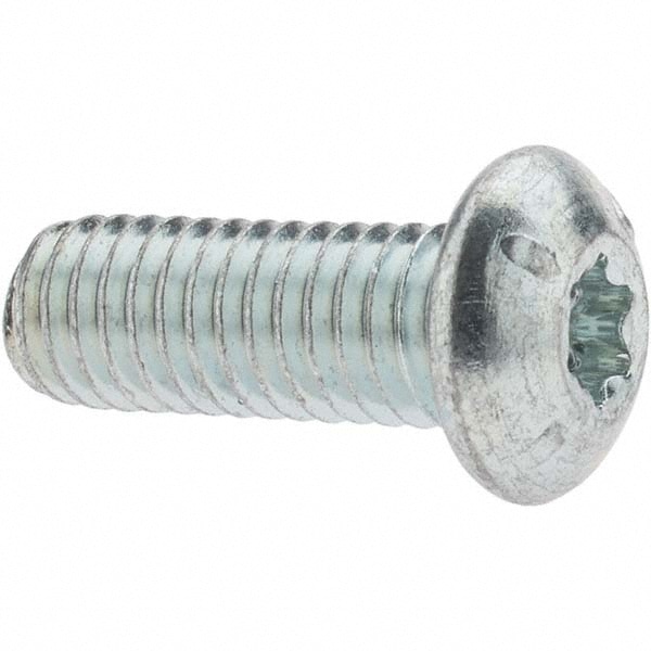 Machine Screw: 3/8-16 x 1", Button Head, Torx