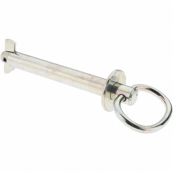 5/8" Pin Diam, 5-3/4" Long, Zinc Plated Steel Tension Lock Hitch Pin - 3-1/2" Usable Length