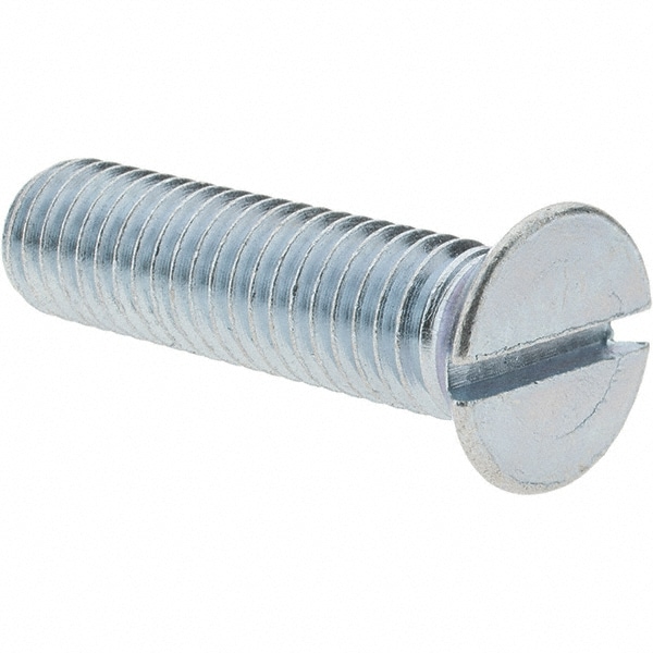 Machine Screw: 1/2-13 x 2" OAL, Flat Head, Slotted