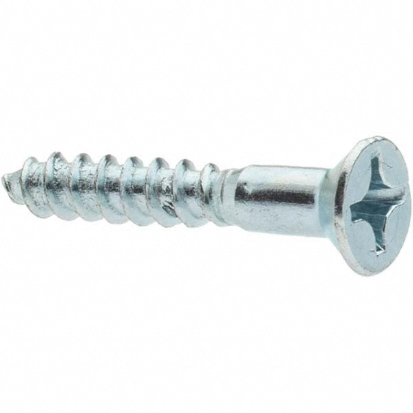 #10, 1-1/4" OAL, Phillips Drive, Flat Head Wood Screw