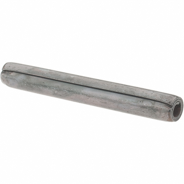 Coiled Spring Pin: 1-1/2" Long, 1070-1090 Alloy Steel