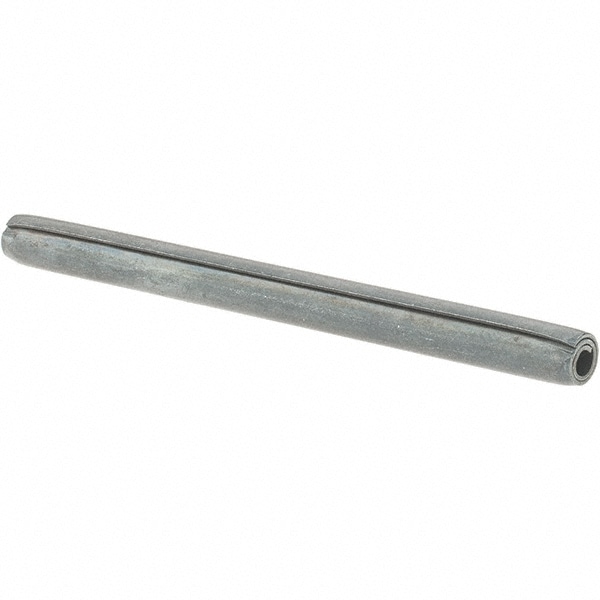 Coiled Spring Pin: 2-1/2" Long, 1070-1090 Alloy Steel