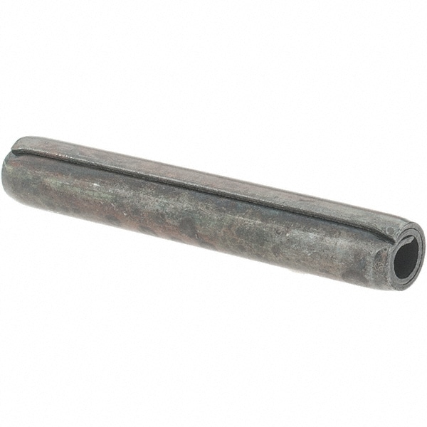 Coiled Spring Pin: 1-1/4" Long, 1070-1090 Alloy Steel