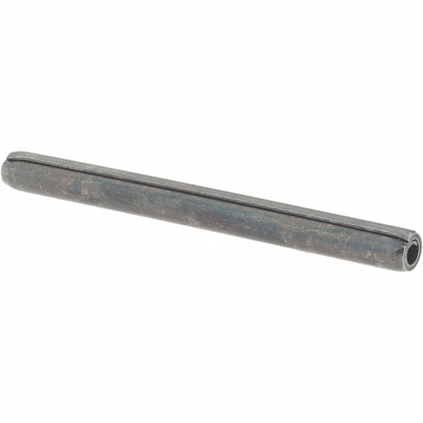 Coiled Spring Pin: 1-1/2" Long, 1070-1090 Alloy Steel