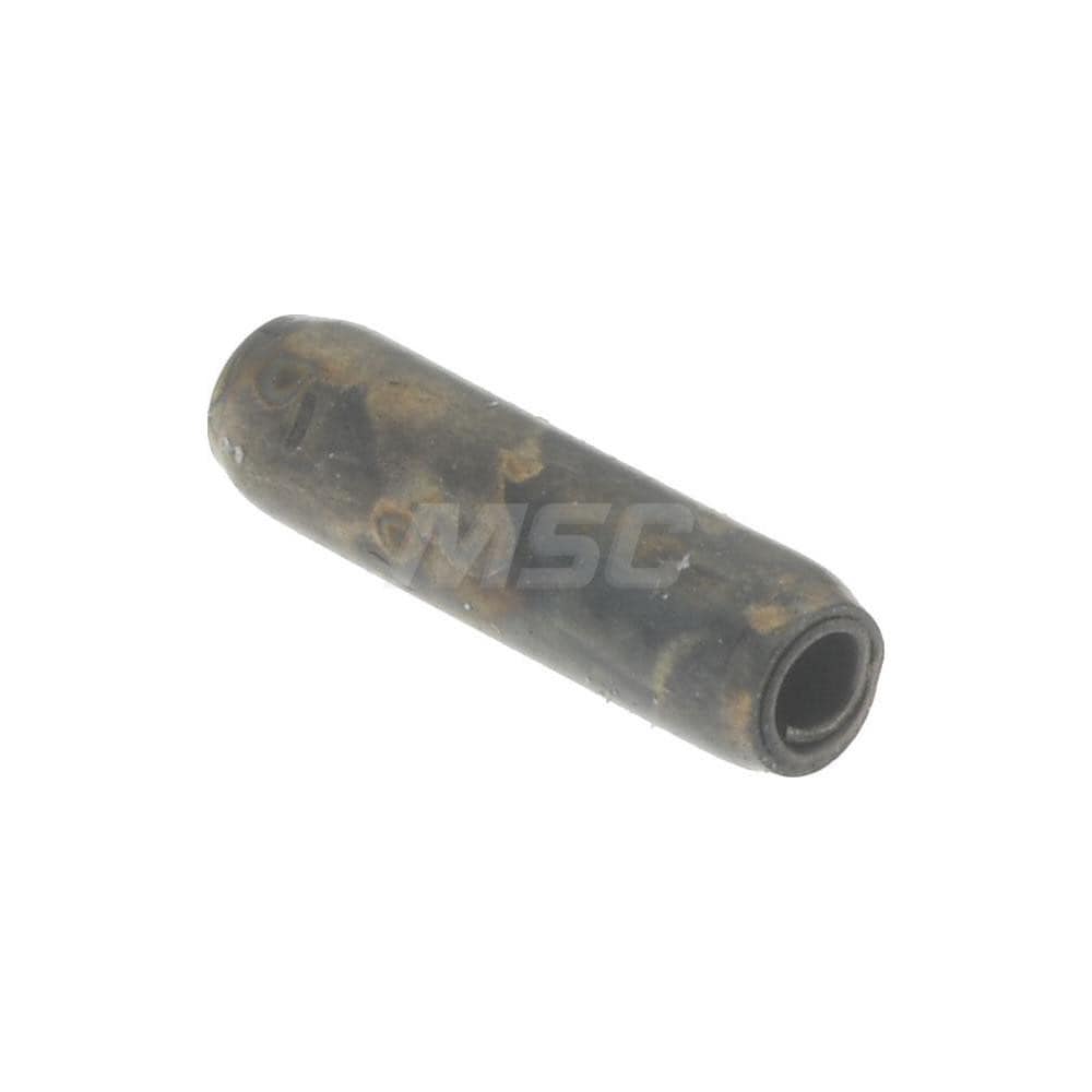Coiled Spring Pin: 1/4" Long, 1070-1090 Alloy Steel