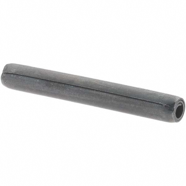 Coiled Spring Pin: 1" Long, 1070-1090 Alloy Steel