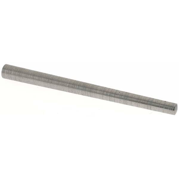 Size 4, 0.1876" Small End Diam, 0.25" Large End Diam, Uncoated Steel Taper Pin