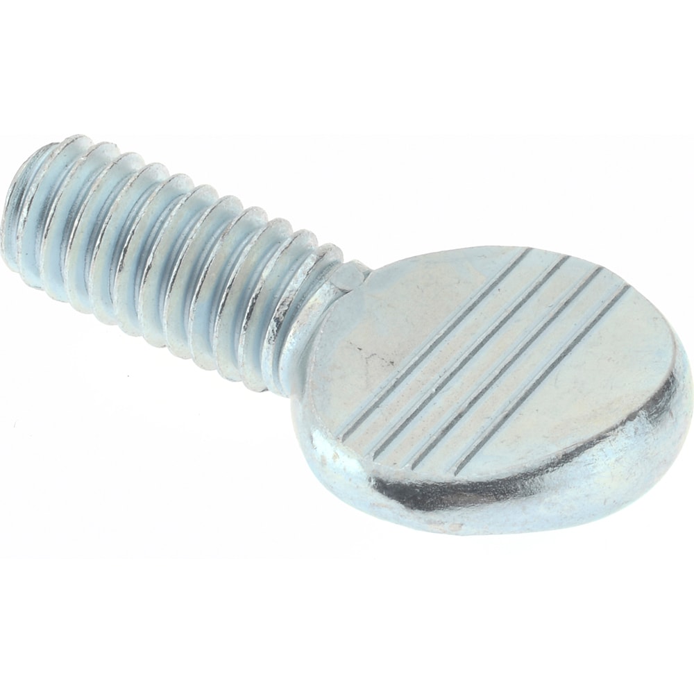 2 Steel Thumb Screw: 3/8-16, Oval Head