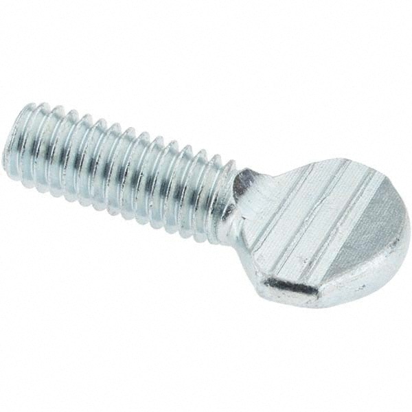 2 Steel Thumb Screw: 3/8-16, Oval Head